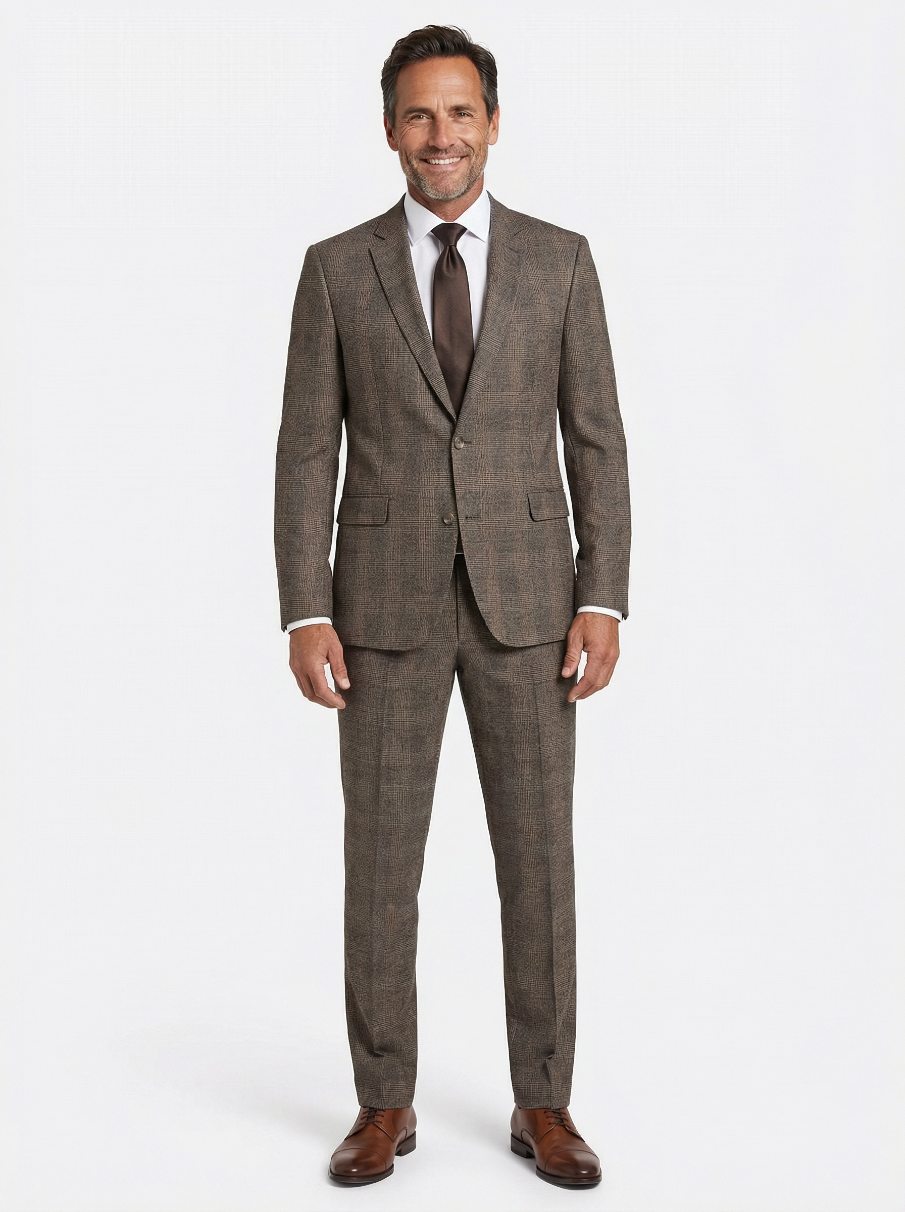 2-delig pak Green Brown Checkered