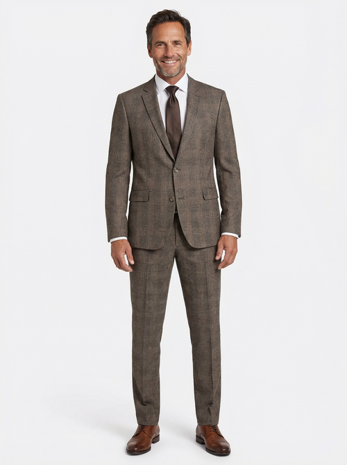 2-delig pak Green Brown Checkered