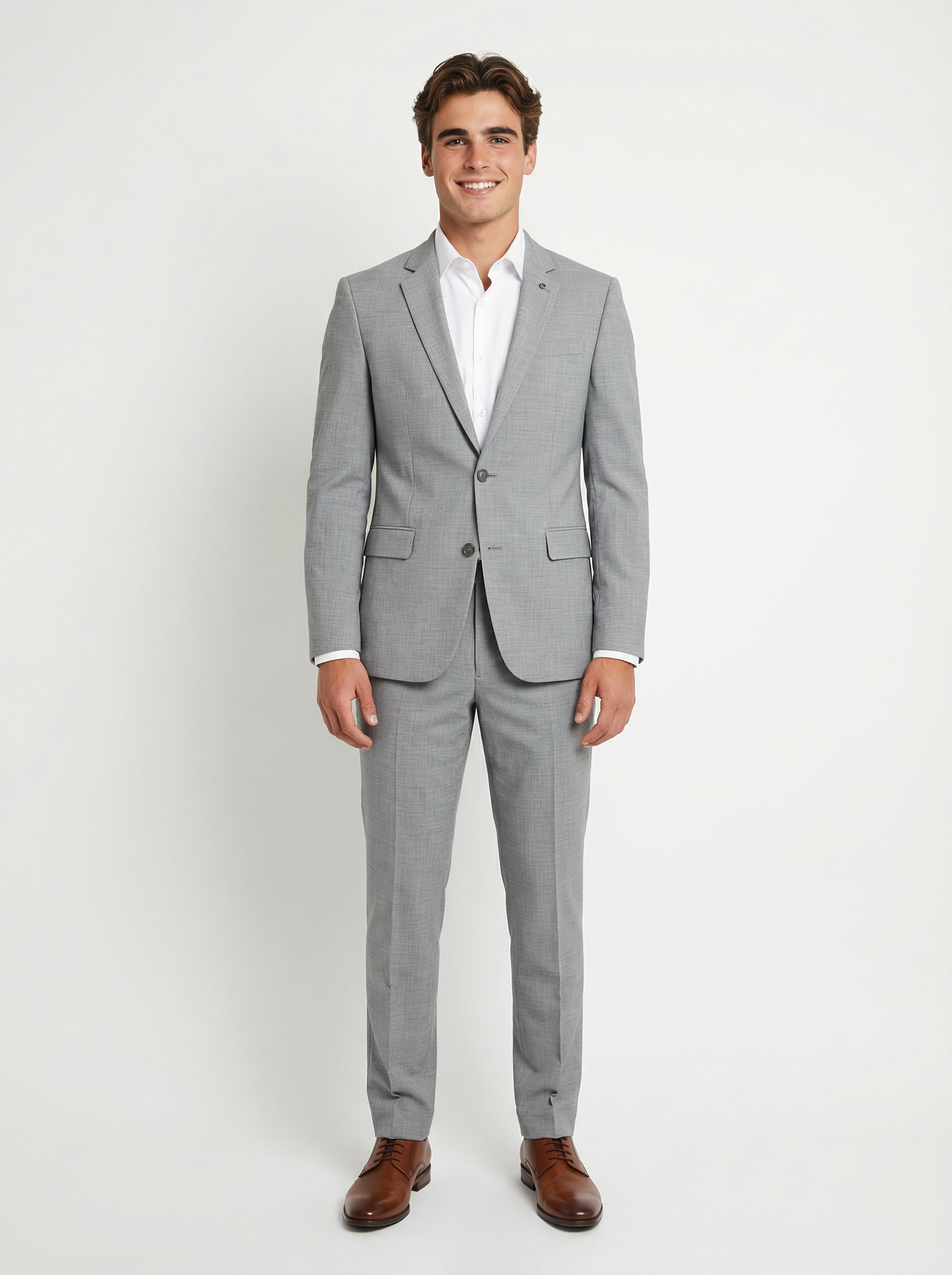 2-delig pak Light Grey Sharkskin