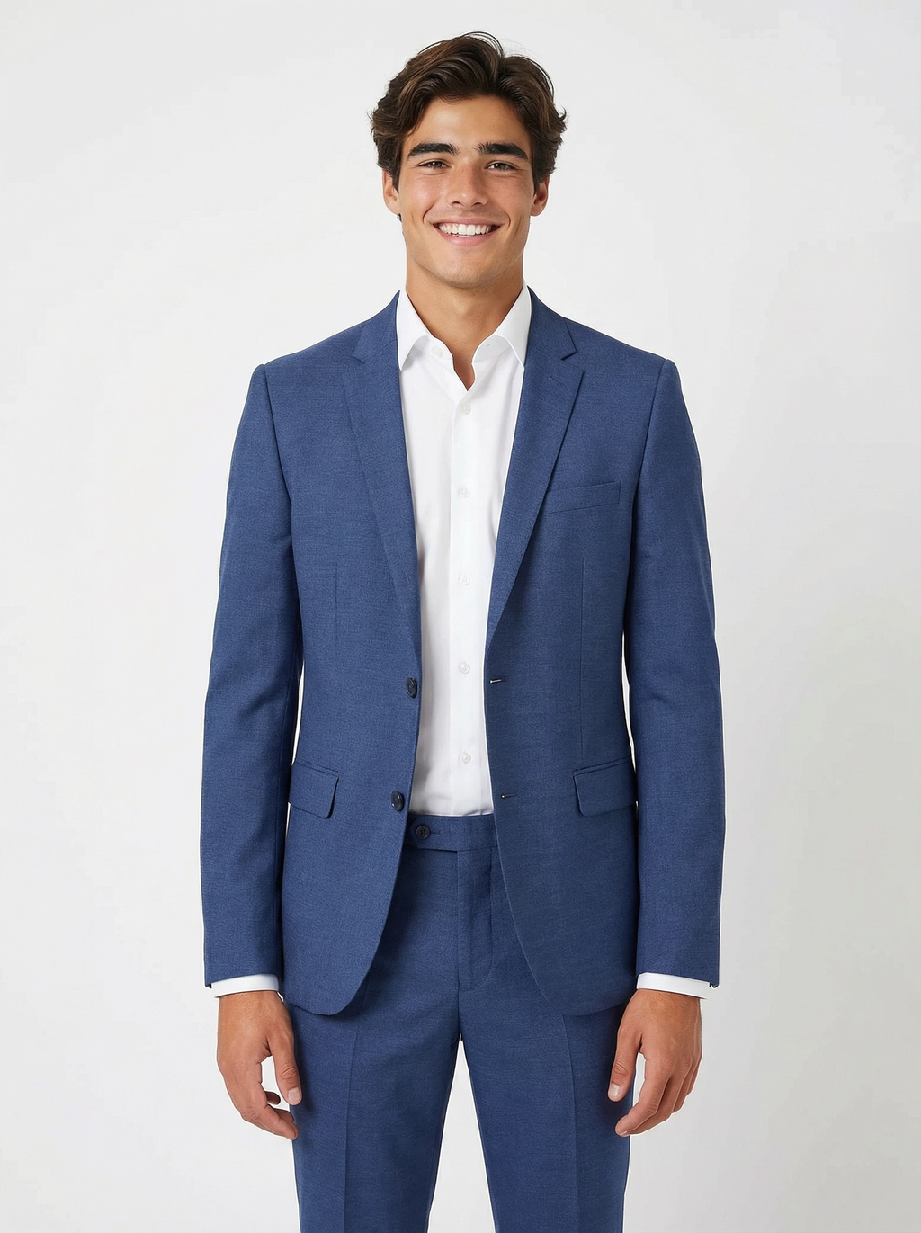 2-delig pak Light Navy Sharkskin closeup