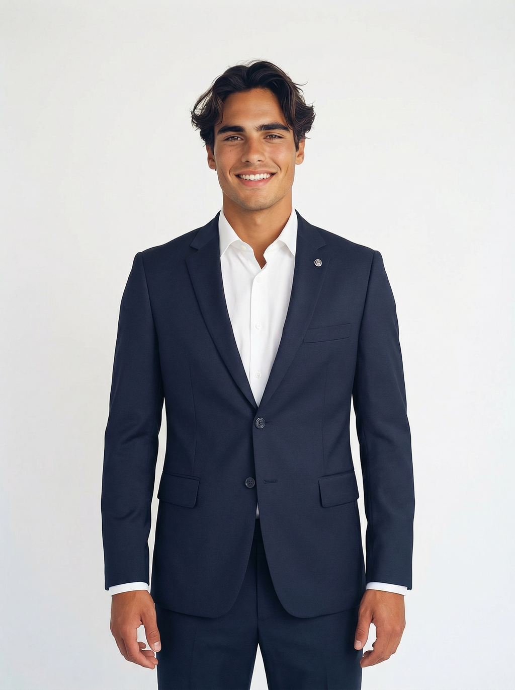 2-delig pak Navy Timeless top front