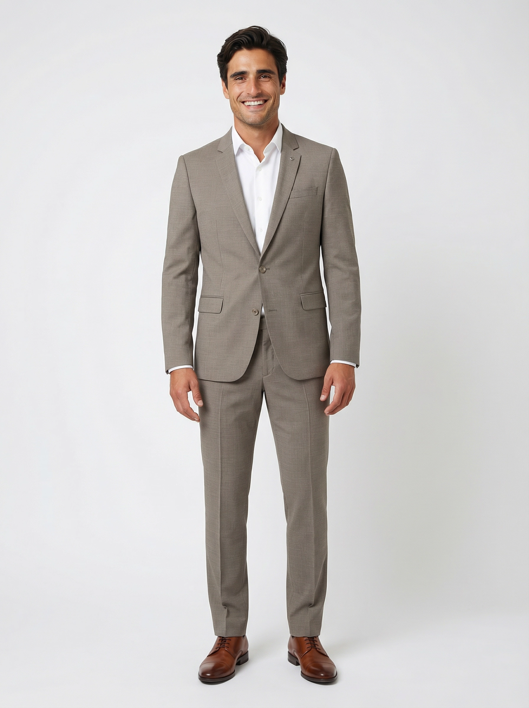 2-delig pak Taupe Sharkskin full