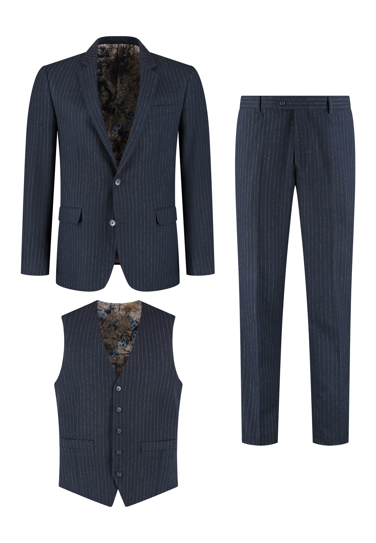 3-delig pak Navy 10mm Pinstripe product