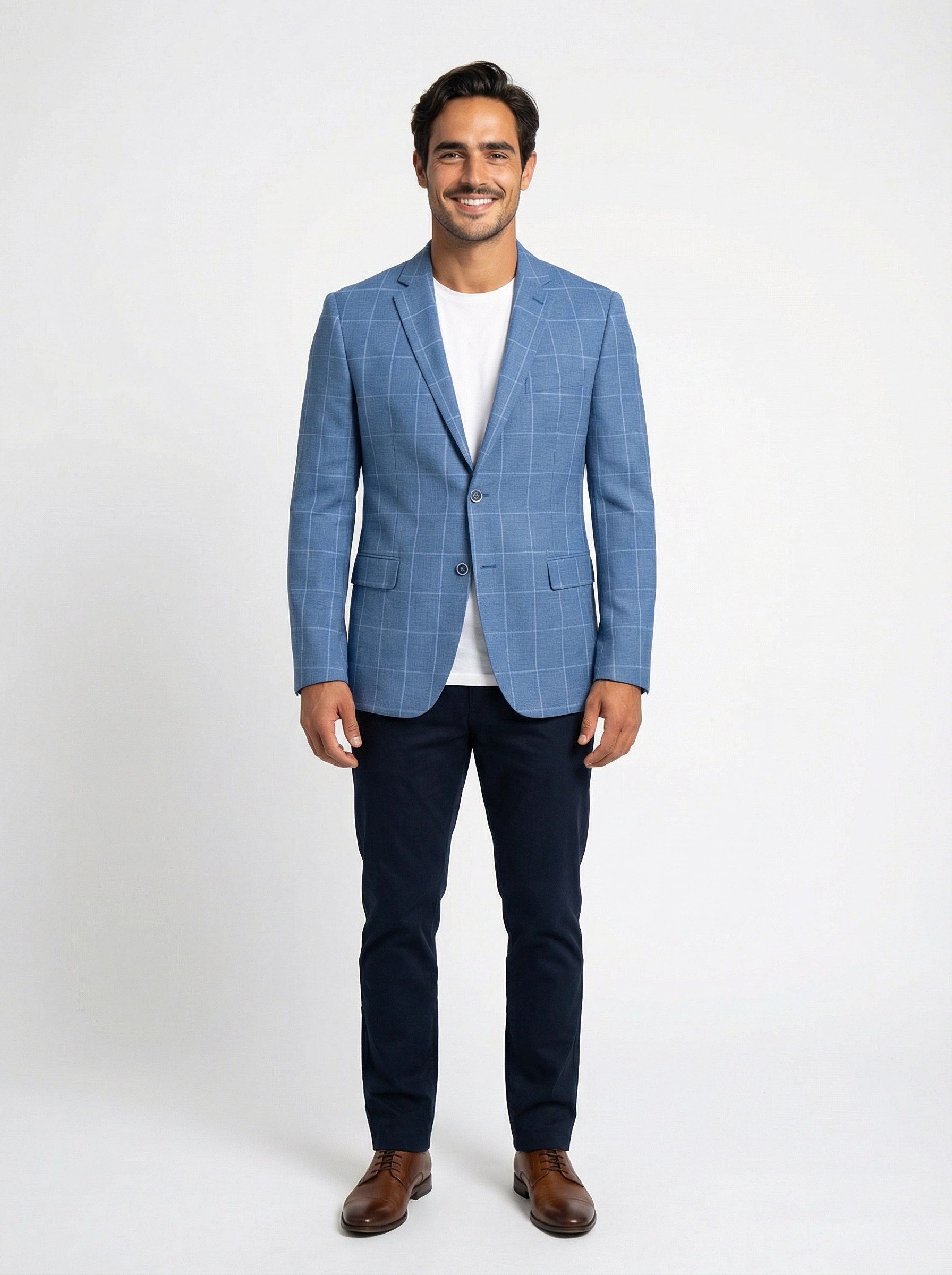 Colbert Kefira Blue Checkered Jersey full 2