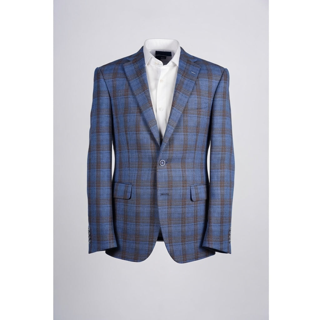 Colbert Mid Blue Brown Checkered product