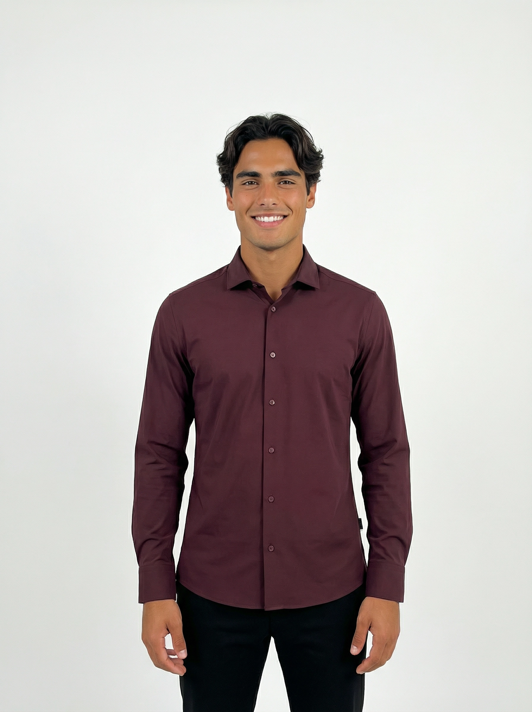 Performance shirt Wine Red close-up